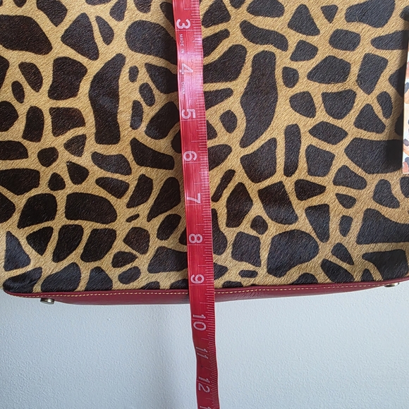 Animal Print Crossbody Bag with Colorful Stripe - Picture 13 of 16